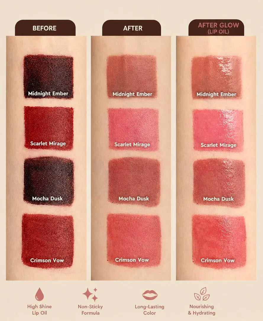 Glow Flip Lip Duo | Lip Stain + Hydrating Lip Oil DIELOK